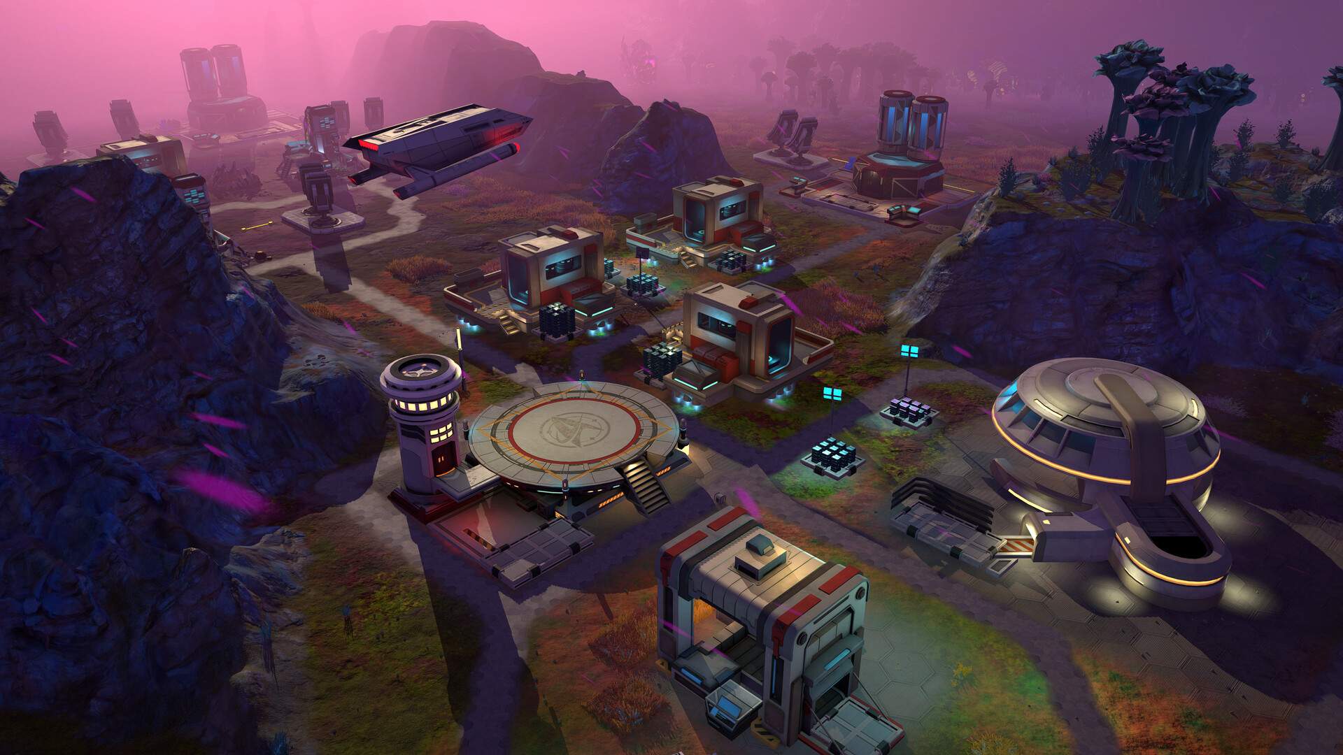 Star Trek Outposts Unknown gameplay showing outpost construction on an alien world